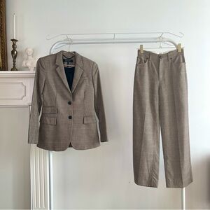 Rag & Bone 100% Wool Houndstooth Pantsuit